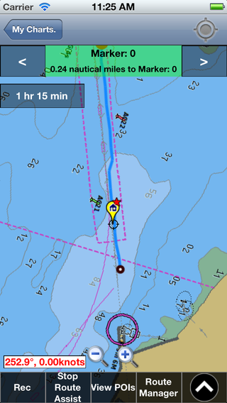 iPhone Marine Navigation App
