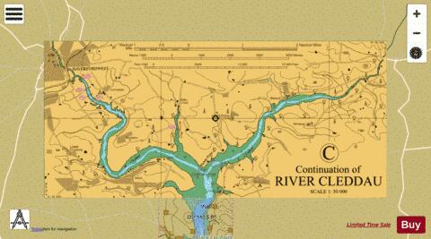 C  Continuation of River Cleddau Marine Chart - Nautical Charts App