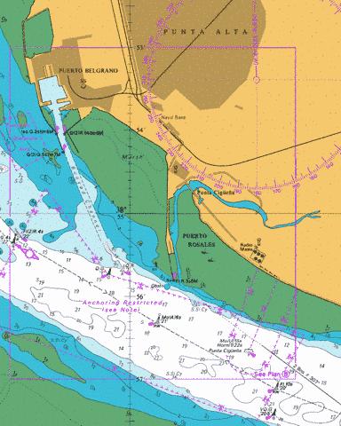 B  Puertos Belgrano and Rosales Marine Chart - Nautical Charts App
