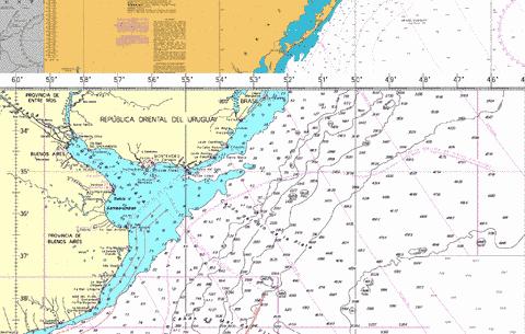 ACCESO AL RIO DE LA PLATA Marine Chart - Nautical Charts App