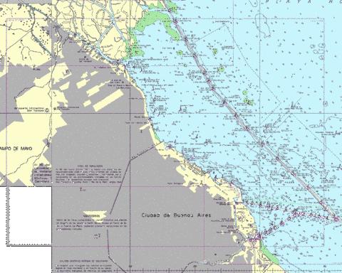 De Puerto de Tigre a Darsena de Propaneros Marine Chart - Nautical Charts App