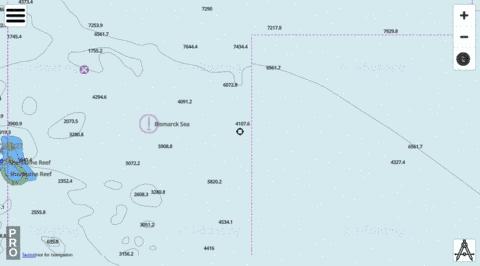Bismarck Sea - Cell 5 Marine Chart - Nautical Charts App