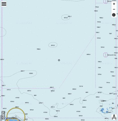 Bismarck Sea - Cell 2 Marine Chart - Nautical Charts App