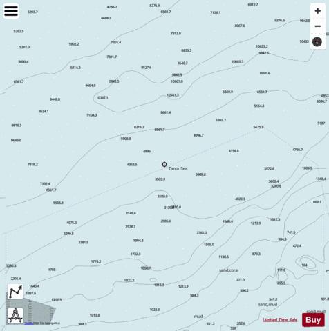 Timor Sea - Cell 5 Marine Chart - Nautical Charts App