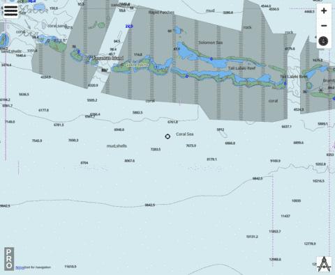 Coral and Solomon Seas - Louisiade Archipelago - West Marine Chart - Nautical Charts App