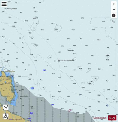 Northern Territory - Sir Edward Pellew Group - East Marine Chart - Nautical Charts App