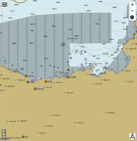 Bismarck Sea - Willaumez Peninsula to Hook Reef Marine Chart - Nautical Charts App