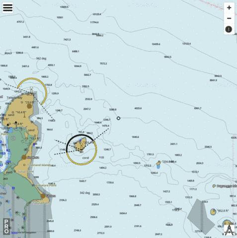 Solomon Sea - Marshall Bennett Islands to Trobriand Islands Marine Chart - Nautical Charts App