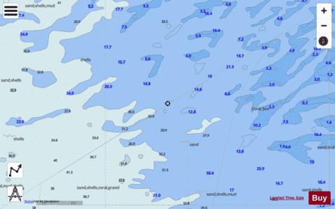 Arafura Sea - Tutu Cay to Torrasi River Marine Chart - Nautical Charts App
