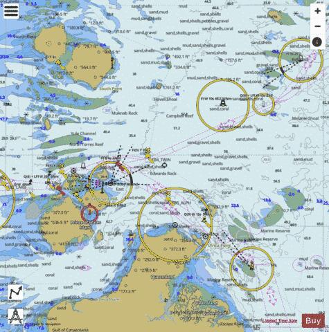Australia - Queensland - Torres Strait - Tern Islet to Larpent Bank Marine Chart - Nautical Charts App