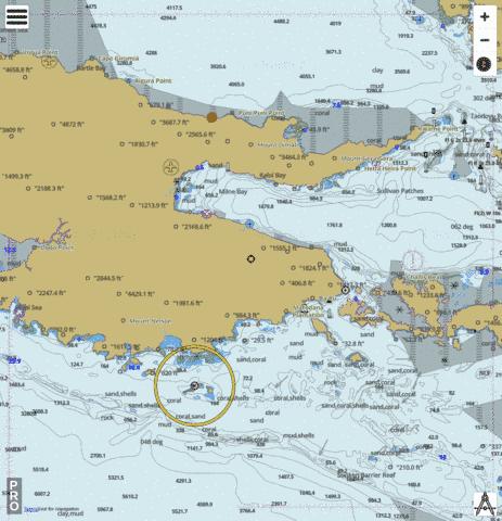 Coral Sea - Brumer Islands to Goschen Strait Marine Chart - Nautical Charts App