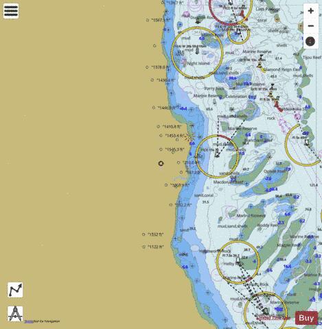 Great Barrier Reef - Claremont Isles to Sherrard Island Marine Chart - Nautical Charts App