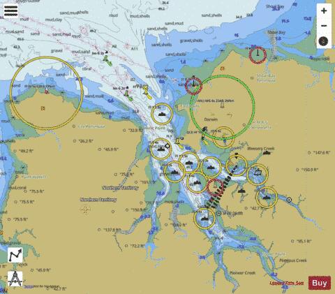 Australia - Northern Territory - Darwin and approaches Marine Chart - Nautical Charts App