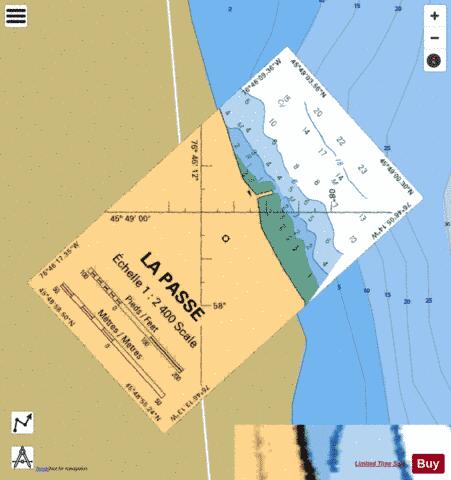 LA PASSE Marine Chart - Nautical Charts App