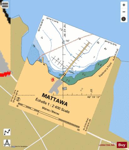 MATTAWA Marine Chart - Nautical Charts App