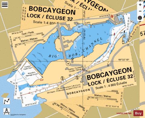 BOBCAYGEON - LOCK/�CLUSE 32 Marine Chart - Nautical Charts App