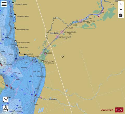 BOLSOVER (LOCK/�CLUSE) TO/AU LAKE SIMCOE Marine Chart - Nautical Charts App