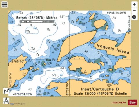 INSET/CARTOUCHE D Marine Chart - Nautical Charts App