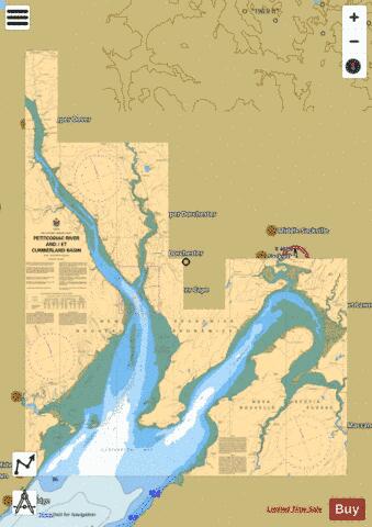 PETITCODIAC RIVER AND/ET CUMBERLAND BASIN Marine Chart - Nautical Charts App