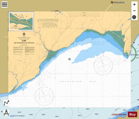 ALMA AND APPROACHES / ET LES APPROCHES,NU Marine Chart - Nautical Charts App