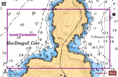 MACDOUGALL COVE AND/ET POWERS COVE Marine Chart - Nautical Charts App
