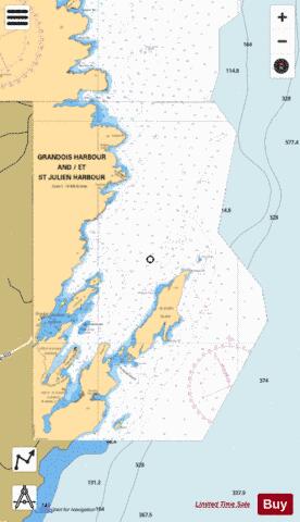 GRANDOIS HARBOUR AND/ET ST JULIEN HARBOUR Marine Chart - Nautical Charts App
