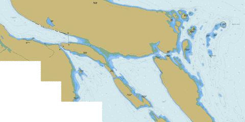 Dodd Narrows to\a Flat Top Islands Marine Chart - Nautical Charts App
