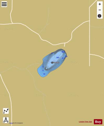 Edith Lake depth contour Map - i-Boating App