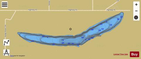 Beauvallon Lake depth contour Map - i-Boating App