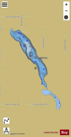 Chickenhill Lake depth contour Map - i-Boating App