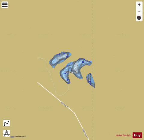 Dillberry Lake depth contour Map - i-Boating App