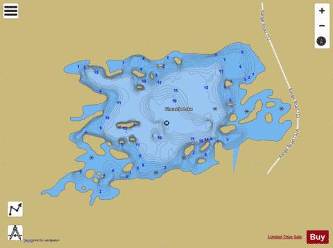 Fincastle Lake depth contour Map - i-Boating App