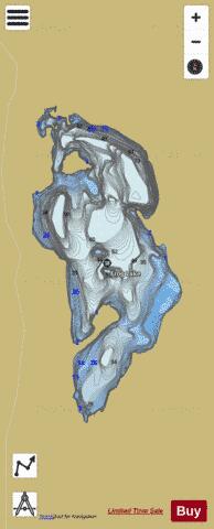 Frog Lake depth contour Map - i-Boating App