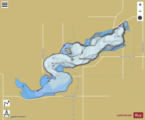 Gleniffer Reservoir depth contour Map - i-Boating App