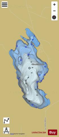 Goodfish Lake depth contour Map - i-Boating App