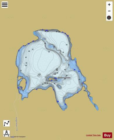 Ironwood Lake depth contour Map - i-Boating App