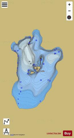May Lake depth contour Map - i-Boating App