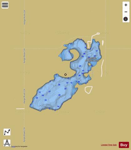 Park Lake depth contour Map - i-Boating App