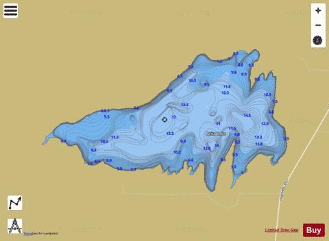 Reita Lake depth contour Map - i-Boating App