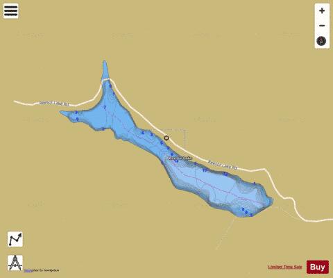 Reesor lake depth contour Map - i-Boating App
