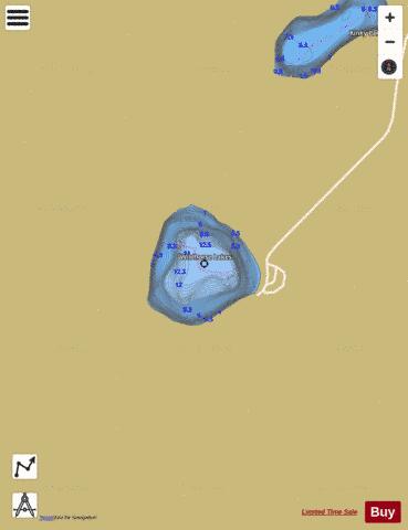 Wildhorse Lakes depth contour Map - i-Boating App