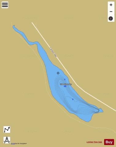 130 Mile Lake depth contour Map - i-Boating App