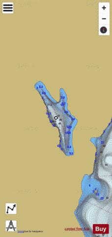Little Calais Lake depth contour Map - i-Boating App