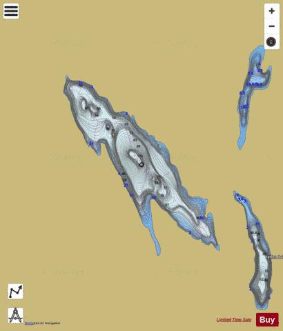 Ethan Lake depth contour Map - i-Boating App