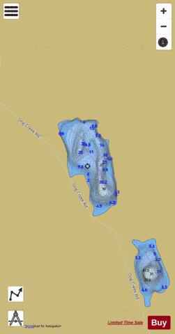 Pigeon Lake #2 depth contour Map - i-Boating App
