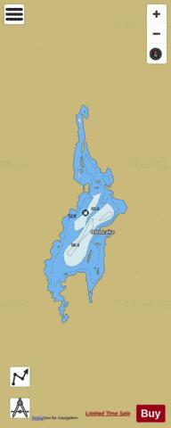 Obo Lake depth contour Map - i-Boating App