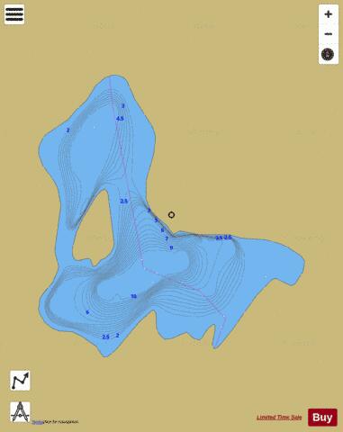 Anah Lake/Siwash Lake depth contour Map - i-Boating App