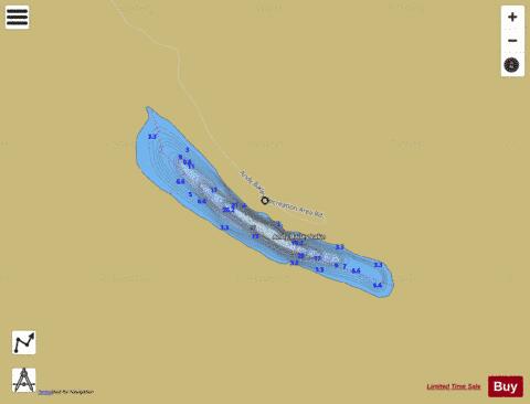 Andy Bailey (Jackfish) Lake depth contour Map - i-Boating App