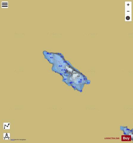 Atan Lake depth contour Map - i-Boating App
