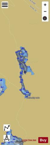 Battleship Lake depth contour Map - i-Boating App